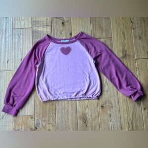 Knit Works Long Sleeve Heart Top size Medium 10/12